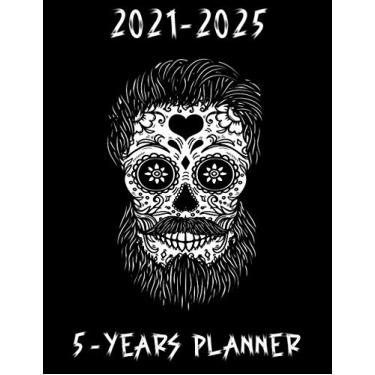 Imagem de BUSY AF 5 YEAR POCKET PLANNER: Five Year Busy AF Monthly Pocket Planner and Calendar. Floral Sugar Skull Cover Design (2021-2025 Sugar Skull Planner)