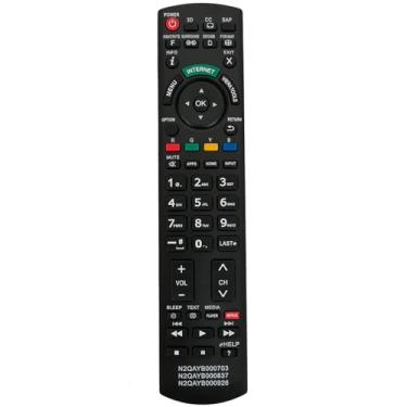 Imagem de Controle remoto de substituição N2QAYB000837 aplicável para Panasonic Viera TV TC-P50ST60 TC-P55ST60 TC-L42ET60 TC-L55ET60 TC-P60ST60 TC-P65ST60 TC-L47ET60 TC-L50ET60 TCP. 50ST60 TCP55ST60 TCL42ET60