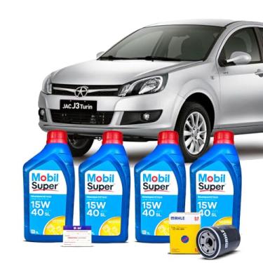 Imagem de Kit Troca de Oleo 15W40 e Filtro Jac J3 Turin 1.4 16V 2012 A 2016