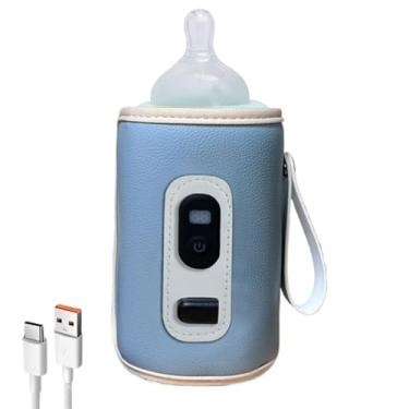 Imagem de Capa portátil para aquecedor de mamadeiras, capa para aquecedor de mamadeiras para leite de bebê,Aquecedor de leite com aquecimento rápido - Sacos de garrafa de bebê portátil saco de aquecimento de ca