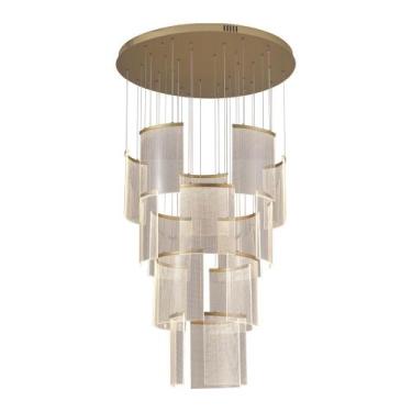 Imagem de Lustre Pendente Astraled Starlit PL-9851 Dourado Led Bivolt