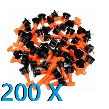 Imagem de 200 Nivelador Porcelanato Cunha Espaçador Alicate Reutilizável