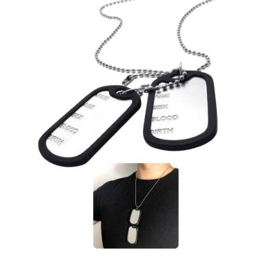 Imagem de Cordão Placa Identificação 60Cm Exército Dog Targ