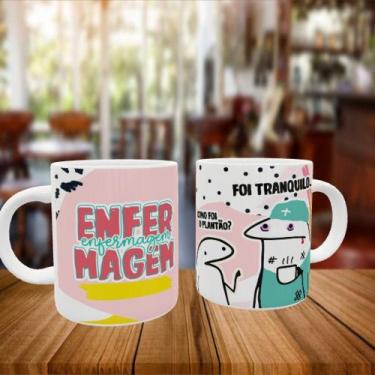 Imagem de Caneca Personalizada Flork Profissão Enfermagem - PrintPaint
