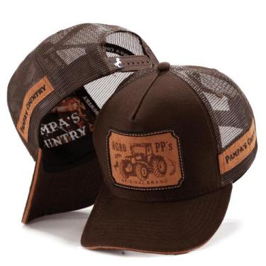 Imagem de Boné Country Trucker Pampas Modão Sertanejo Rural Caipira - Pampas Cou