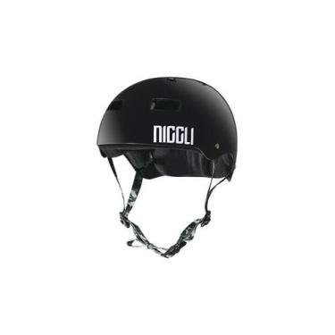 Imagem de Capacete preto fita camuflada pro brilho niggli, PP