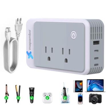 Imagem de Conversor de tensão Mapambo 220V a 110V para viagens pela Europa