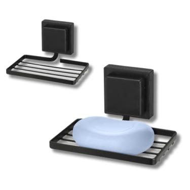 Imagem de Suporte para sabonete, Saboneteira de Parede para Banheiro Fixação Fita 3m Não Precisa furar a Parede