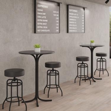 Imagem de Banqueta Giratória para Sala de Jantar Marina Preto