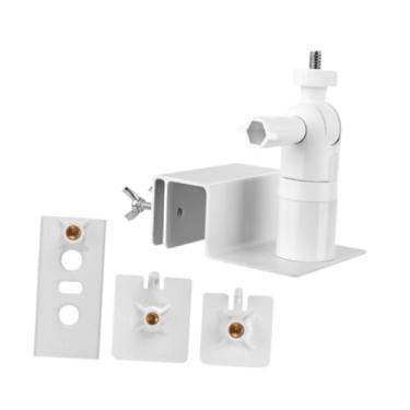 Imagem de menolana Câmeras de segurança cavalheiro montagem de montagem robusta ganchos de câmeras suporte de câmeras de tapume ajustável clipes para hotel externo, Branco