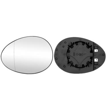 Imagem de GSRECY Conjunto de vidro retrovisor aquecido com asa do lado esquerdo do motorista com suporte compatível com Mini Cooper 2007-2015 Mini Cooper 2 Gen Cooper JCW/conversível/hatchback