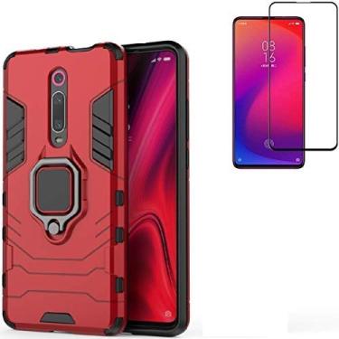 Imagem de Capa para Xiaomi Redmi K20 / K20 Pro, capa protetora traseira protetora de camada dupla híbrida resistente à prova de choque para Xiaomi Redmi K20/K20 Pro/Mi 9T/9T Pro protetor de tela de vidro