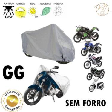 Imagem de Capa Para cobrir MOTO IMPERMEAVEL SEM FORRO P M G GG TODOS OS MODELOS 