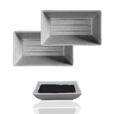 Imagem de 2 Porta Molhos Shoyu Molheira Oriental em Melamina 11cm - Lyor
