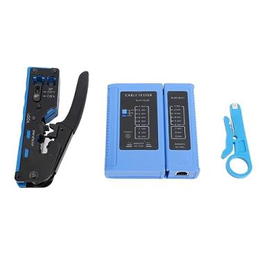 Imagem de RJ45 Ferramenta de Crimpagem Ethernet Rede de Cable Crimper Set para Cat5E Cat6 Cat6a Cabeça de Cristal Kit de Ferramentas de Corte