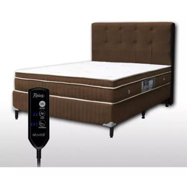 Imagem de Colchão  Casal 1,38 x 1,88 m Com Massageador  Base box  Cabeceira Duqu