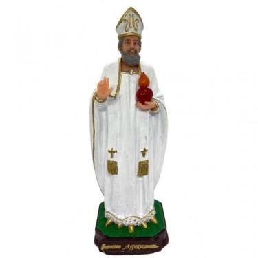 Imagem de Escultura Santo Agostinho 18 cm em Resina - Lua Mística - 100% Origina