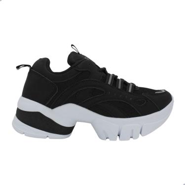 Imagem de Tênis Feminino Ramarim Crystal Preto e Branco