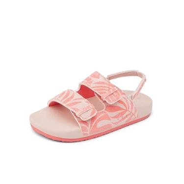 Imagem de REEF Sandália feminina Little Ojai Slide, Cameo Rose Tropics, 19