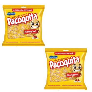 Imagem de 3 Sacos Bala Paçoquita De Amendoim Santa Helena 500g macia