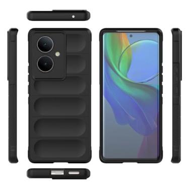 Imagem de Elubugod Capa compatível com Motorola Moto G55 5G, capa para celular TPU macia compatível com Motorola Moto G55 5G preta