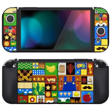 Imagem de PlayVital ZealProtect Soft Protective Case for Nintendo Switch OLED, Flexible Protector Joycon Grip Cover for Nintendo Switch OLED with Thumb Grips & ABXY Direction Button Cap - Puzzle Adventure