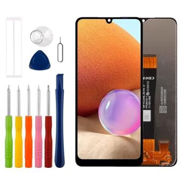 Imagem de Duotipa [Novo] Tela LCD sensível ao toque de substituição para Galaxy A32 5G 2021 SM-A326 A326B A326K A326J A326 A326U com kit de ferramentas de reparo técnico - preto.