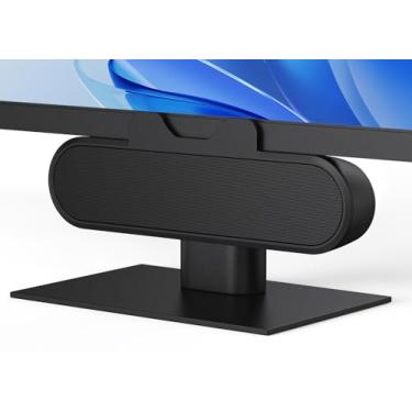 Imagem de Inwa Alto-falantes de computador para desktop, barra de alto-falante USB com encaixe, alto-falantes de mesa com fio com som alto estéreo HD, mini barra de som para laptop, fácil de prender para