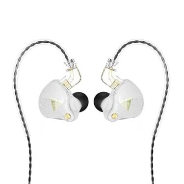 Imagem de CNWUJASS QKZ AK6 PRO Wired Earphone, 11mm Strong Magnetic Dynamic Headphone, Sports Running Earbuds, in Ear DJ Music Headset with Microphone (White)