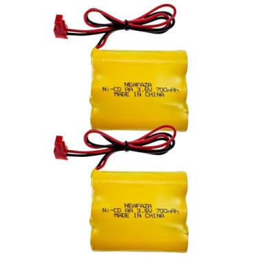 Imagem de NEAFAZA SL026148 SL-026148 Ni-CD 3,6 v 700 mAh sinal de saída de bateria de substituição compatível com Sure-Lites 026-148 026148 SL-026-148 Luz de emergência (pacote com 2)