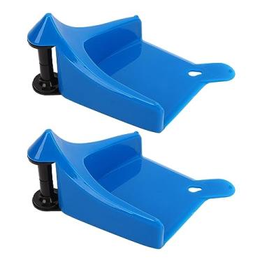 Imagem de 2 peças de guias de mangueira de carro enrolador de pneu para lavagem de carro ferramenta de detalhe universal ABS material azul inserções
