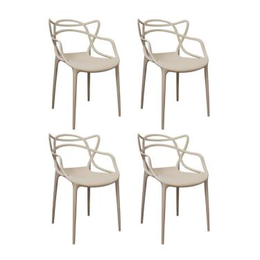 Imagem de Kit 4 Cadeiras Polipropileno Aviv Fratini Fendi