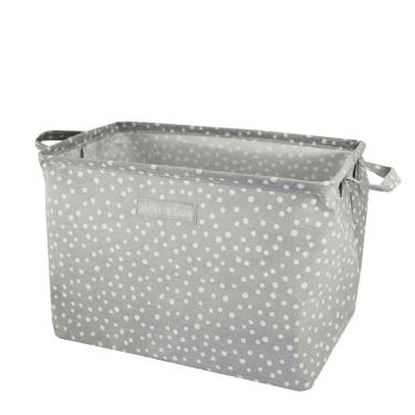 Imagem de Cesto Organizador De Tecido Retangular Linha Loft Cinza