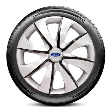 Imagem de Calota 4403 Ford Aro 14 Prata e Grafite Prime Escolha carro