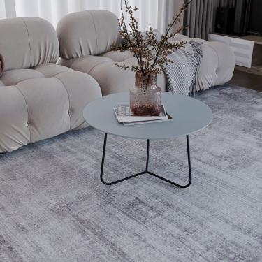 Imagem de Mesa De Centro Trude Redonda 30cm X 67cm X 67cm Cristal Preto