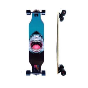Imagem de Skate Longboard Mentex Iniciante Unidade Tubarão