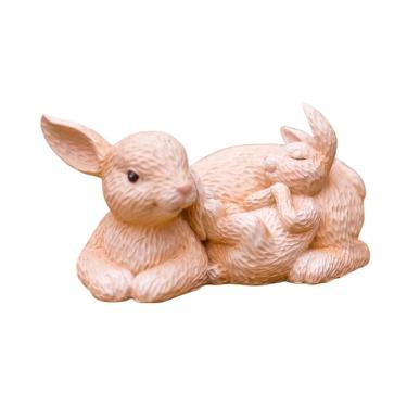 Imagem de Escultura Em Resina Coelho Kalvin Naninha 25x13cm Portland