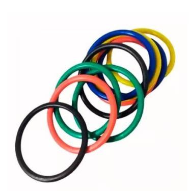 Imagem de Kit 10 Argolas Para Brincadeiras De Festa Junino 10cm - Festas e Fanta