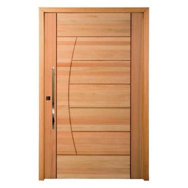 Imagem de Porta Pivotante PM78 Solar em Madeira Maciça Eucalipto Cruzeiro, 102cm