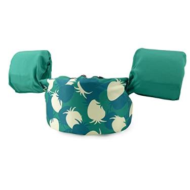 Imagem de Silfrae Colete De Natação Infantil 2 A 6 Anos, Flutuante Para Piscina, Tamanho 30 50 Lb (Verde Morango)