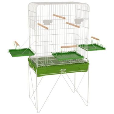 Imagem de Viveiro Grande Gaiola para Calopsita Aves Mansas Malha Larga - Lar e Q