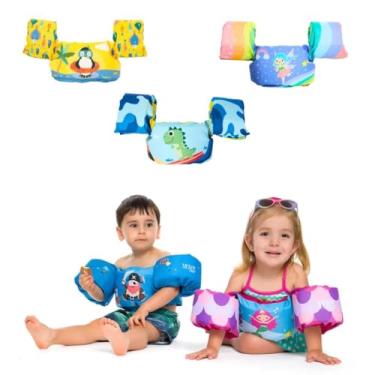 Imagem de Boia Salva-Vidas Braço Infantil Colete Salva Vidas Homologada Momis Petit (PINGUIM)