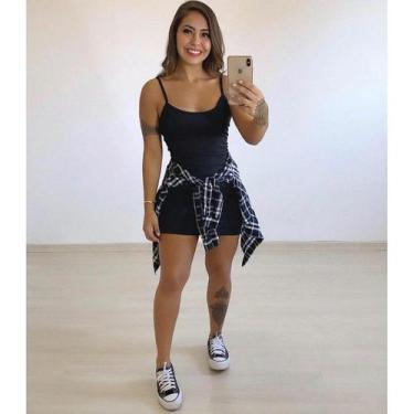 Imagem de Vestido feminino curto justo no corpo alça fina novo - Filó Modas, p, 