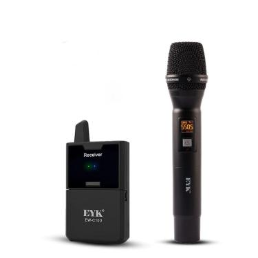 Imagem de Microfone EYK de Mão S/fio  Com Monitor P/ Dslr/pc/filmadora