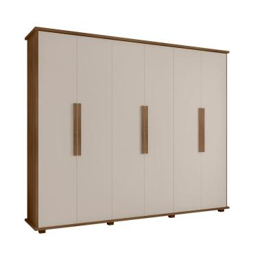 Imagem de Roupeiro 6 Portas Bérgamo Cinamomo Off White