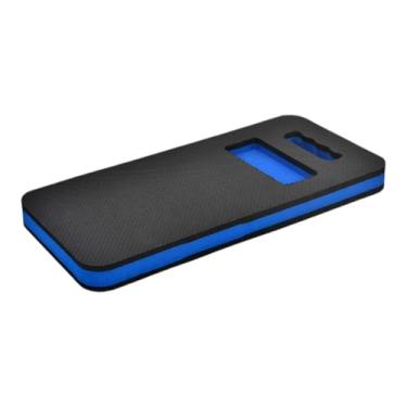 Imagem de Bothyi Joelheira de jardim, tapete de 17,72 x 8,27 x 1,18 polegadas, joelheira antiderrapante para limpeza doméstica, ioga, jardinagem, suprimentos de oração, Preto Azul