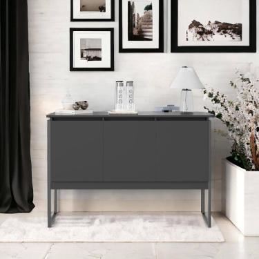 Imagem de Buffet Elegante Com 3 Portas Turim Preto Onix