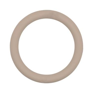 Imagem de oshhni Anel de peso profissional de 5 lb para exercícios de ioga em ambientes internos e externos, anel de potência portátil com peso circular para pilates, Corante Chá Creme
