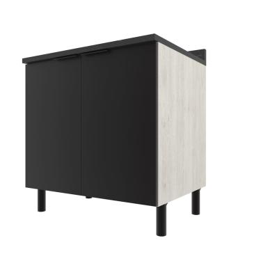 Imagem de Balcão Duplo Bartira Rubi com 2 Portas, 1 Prateleira e 80,1cm de Largura