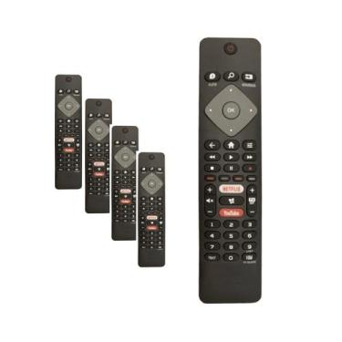 Imagem de Kit 5 Controle Remoto Para Philips Smart TV 4K 50pug7625/78 - FBG